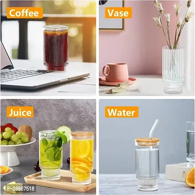 Design Drink Glass Cup with Straw Travel Mug-thumb3