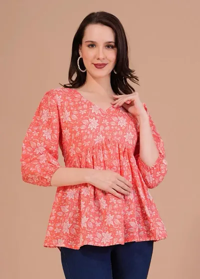 Printed Kurti Top For Women