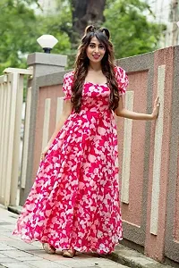 Stylish Georgette Gown for Women-thumb1