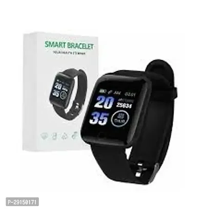 SMART WATCH ID-166 Smartwatch  (Black Strap, FREE)-thumb0
