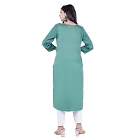 UB WOLF New Rayon Kurti(Light Blue)-thumb2