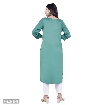 UB WOLF New Rayon Kurti(Light Blue)-thumb3