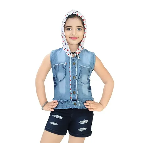 Fancy Denim Jacket For Baby Girl