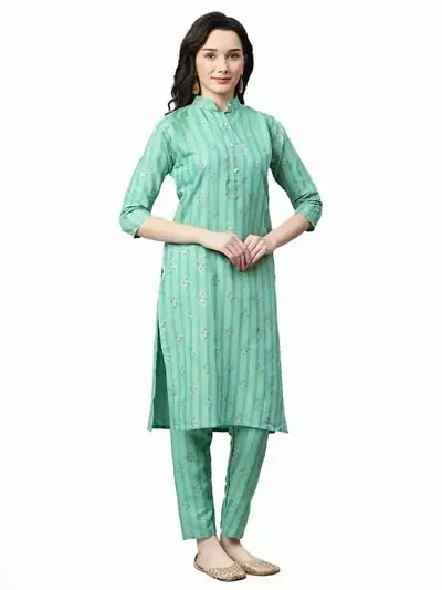 Trendy Cotton Cambric Casual Stitched Kurta For Women
