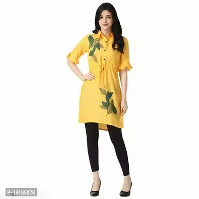 Trendy Cotton Cambric Casual Stitched Kurta For Women-thumb0