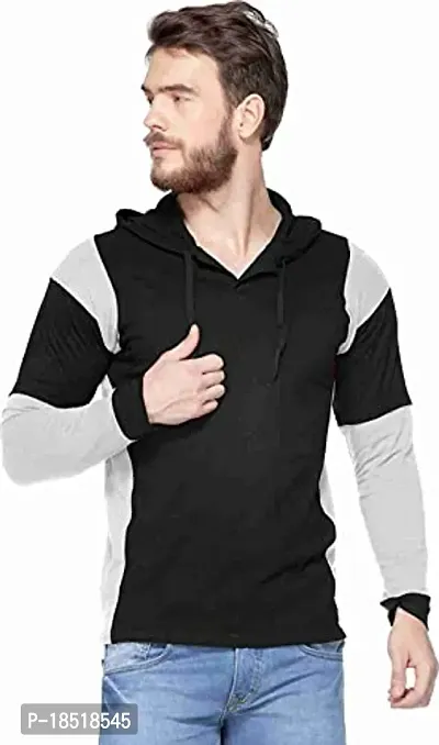 Comfortable Black Cotton Tees For Men-thumb3