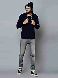 Comfortable Black Cotton Tees For Men-thumb2