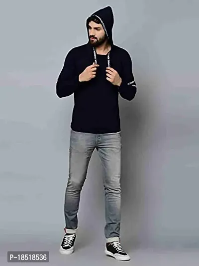 Comfortable Black Cotton Tees For Men-thumb3