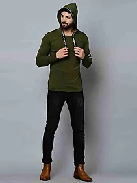 Comfortable Green Cotton Tees For Men-thumb2