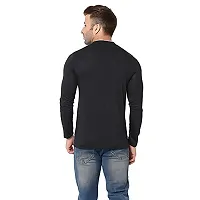 Comfortable Black Cotton Tees For Men-thumb1