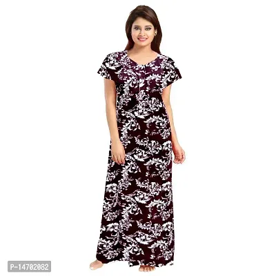 Round Neck Printed Cotton Nighty Pack of 4, Lingerie, Cotton Nighty Free  Delivery India.