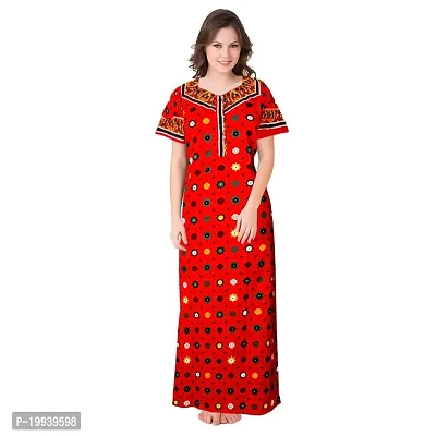 Womens Beautiful Printed Pure Cotton Maxi Nighty