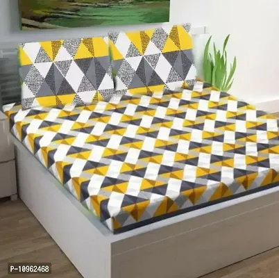 Fancy Microfiber Printed Bedsheet with 2 Pillow Covers