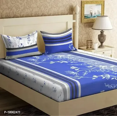 Fancy Microfiber Printed Bedsheet with 2 Pillow Covers