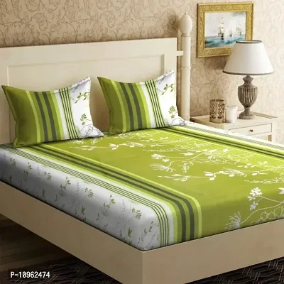 Fancy Microfiber Printed Bedsheet with 2 Pillow Covers