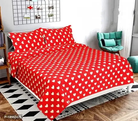 Fancy Microfiber Printed Bedsheet with 2 Pillow Covers