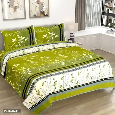 Fancy Microfiber Printed Bedsheet with 2 Pillow Covers