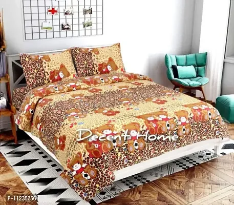 Fancy Microfiber Printed Bedsheet with 2 Pillow Covers