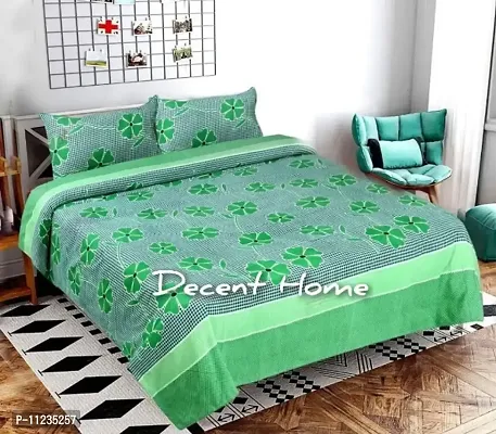 Fancy Microfiber Printed Bedsheet with 2 Pillow Covers