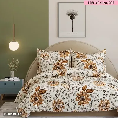 King Size Heavy Quality Cotton Printed Bedsheet with 2 Pillow Covers