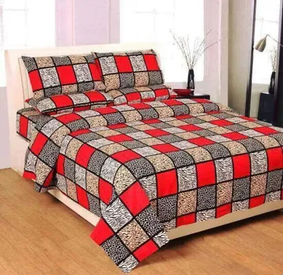 Polycotton 1 Bedsheet with 2 Pillowcovers