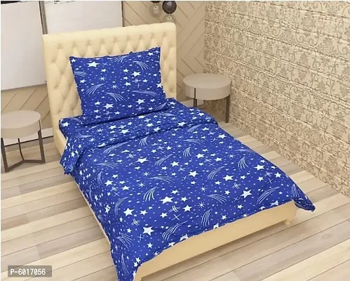 Kids star Single Bedsheet with one pillow cover-thumb0