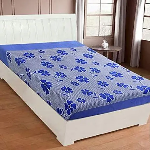 Polycotton Printed Single Bedsheets Without Pillow Cover
