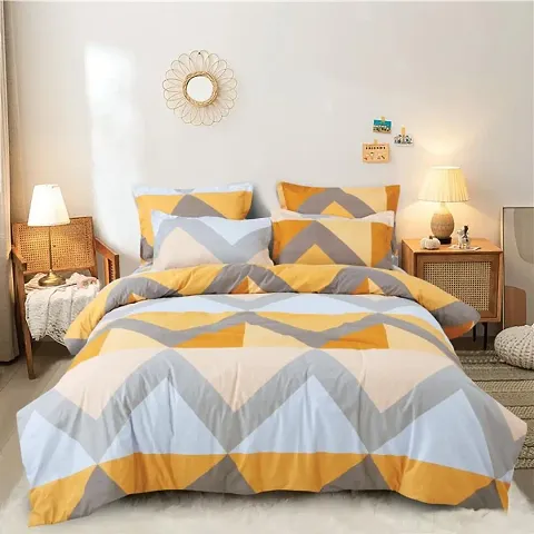 Heavy Quality Glace Cotton Double Bedsheets