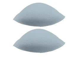 Women's Foam Cotton Eye Shape 1 Pair Bra Cup Pad in White Color (Medium)-thumb3