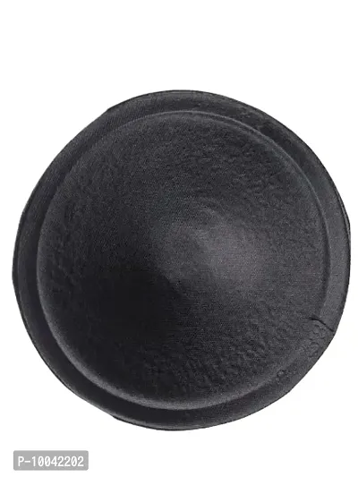 Women's Foam Cotton Round Shape Bra Cup Pad 1 Pair In Black Color-thumb3