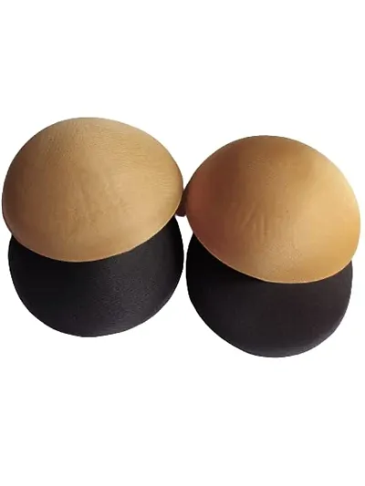 Women's Foam Cotton Round Shape Bra Cup Pad 2 Pair (Combo)