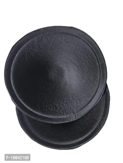 Women's Foam Cotton Round Shape Bra Cup Pad in Black Color (34, 2)