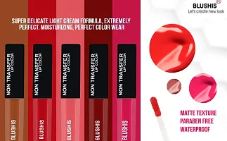 Non Transfer Waterproof Super stay matte ink bold lip color liquid lipstick combo pack of 12 (Red ,Pink, Nude, wine, Magenta, Brown,Maroon,Light Pink ,Dark Nude Colour Lipstick-thumb2