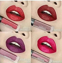 Non Transfer Waterproof Longlast Liquid Matte Mini Lipstick Combo Pack Of 4-thumb1