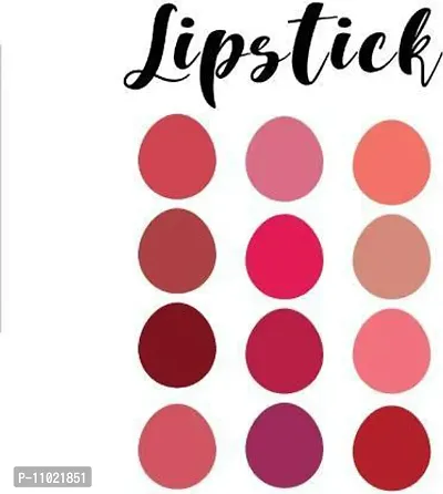 Non Transfer Waterproof Super stay matte ink bold lip color liquid lipstick combo pack of 12 (Red ,Pink, Nude, wine, Magenta, Brown,Maroon,Light Pink ,Dark Nude Colour Lipstick-thumb2