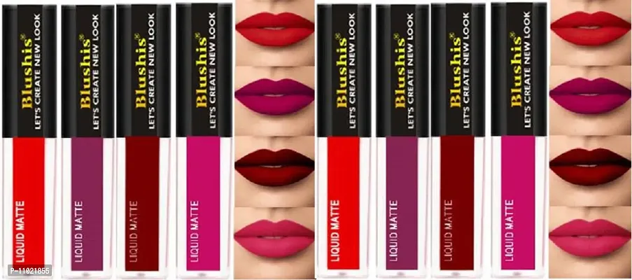 Waterproof Longlast SensationaL Liquid Matte Mini Lipsticks Combo Of 8