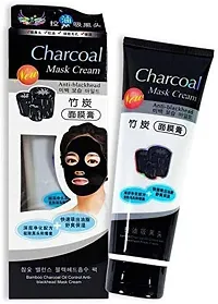 Anti-Blackhead Oil-Control Bamboo Charcoal Mask Cream For All Skin Tone-thumb1