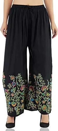 Fashionable Rayon Floral Printed Palazzo For Women