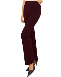 Multicoloured Cotton Blend Elasticated Trousers   Capris For Women-thumb4