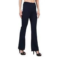 Multicoloured Cotton Blend Elasticated Trousers   Capris For Women-thumb2