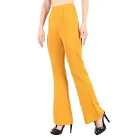 Women Trendy Bootcut Trousers Bellbottom Straight Trousers Pants Pack of 2-thumb2