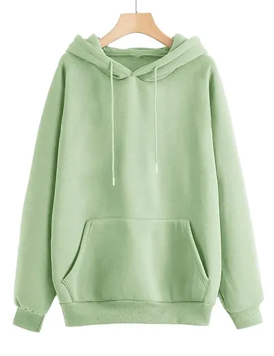 Classic Fleece Solid Hoodie Sweatshirts for Women