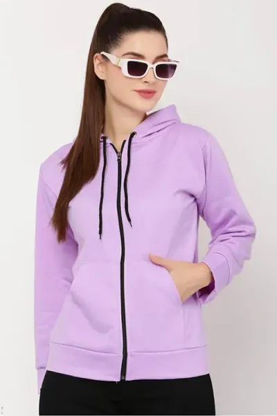 FUNDAY FASHION Women's Trendy Fleece Zipper Sweatshirt with Hoodie for Women and Girls