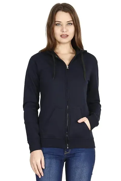 Trendy Women Full Sleeves Hooded Sweatshirts with Zipper|Women zipper Hoodie