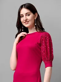 Stylish Red Polyester Dresses For Women-thumb4