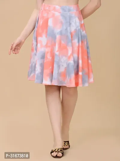 Stylish Multicoloured Polyester Printed Skirts For Women