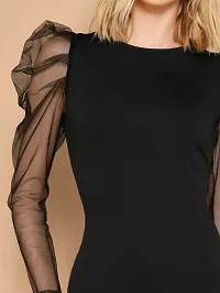 Stylish Black Polyester Dresses For Women-thumb3