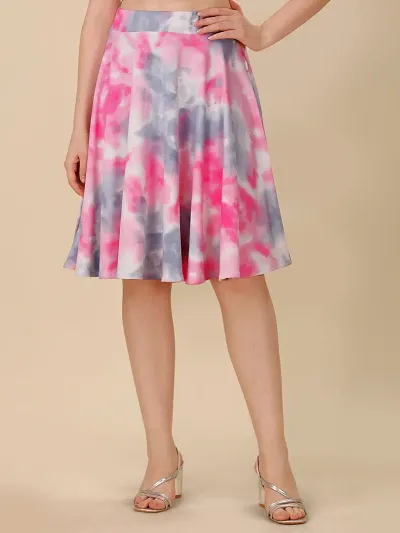 Stylish Polyester Printed Skirts For Women