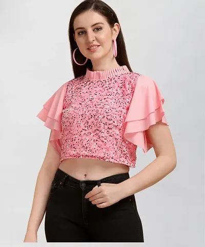 Adokedo Party Embellished Women Top