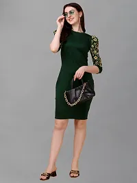 Stylish Green Cotton Blend Dresses For Women-thumb4